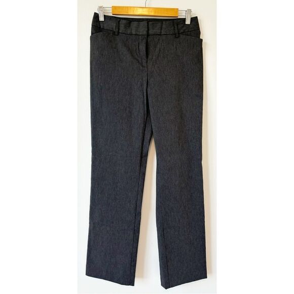 Time And Tru Gray Career Straight Slacks Womens Size 12 - Picture 1 of 6